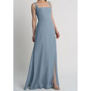 Jenny Yoo Jenna Bridesmaid Dress light blue maxi classic sz‎ 4